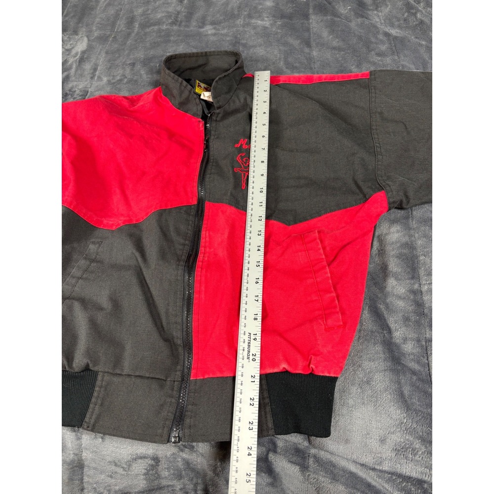 Vintage Bee-Wild Award Design Apparel Bomber Jacket Red Black Ballerina Womens S - Picture 8 of 11